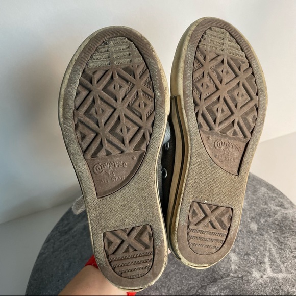 Converse Grey Kids High Tops Chucks - Picture 9 of 10